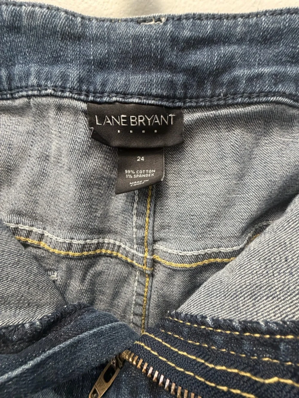 Lane Bryant Dark Blue Denim Jean Shorts - Picture 4 of 4